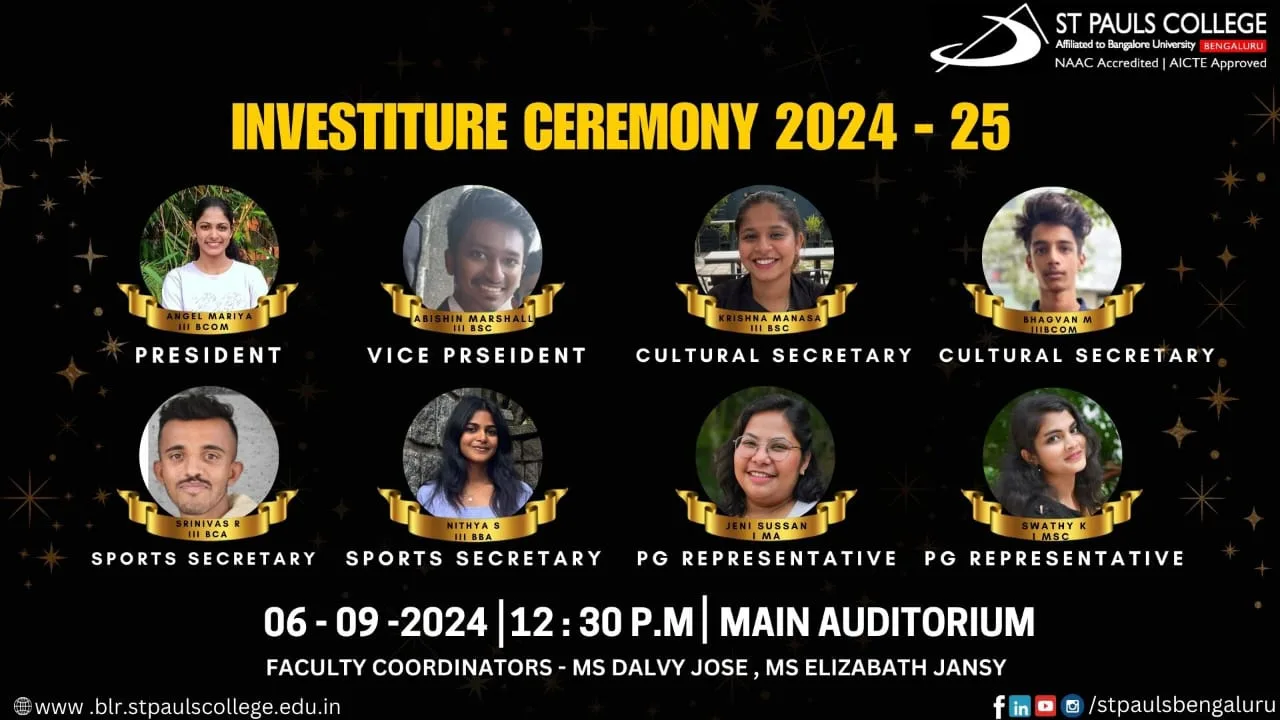 Student Council | St.Pauls College Bangalore